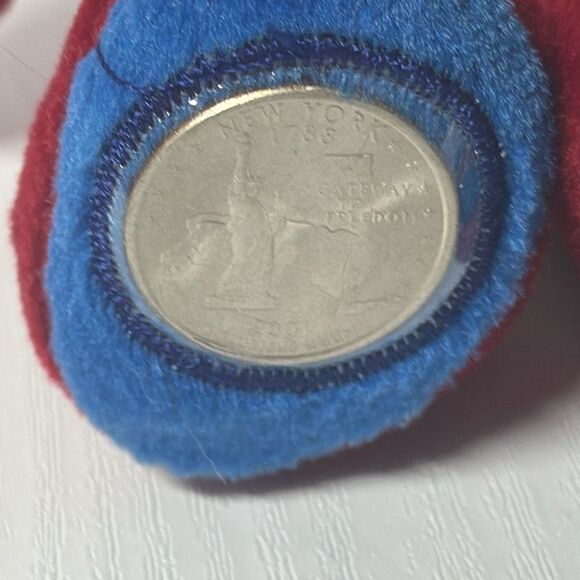 Vintage Collectible Limited Treasures Plush Coin Bear New York State Quarter - Picture 2 of 8